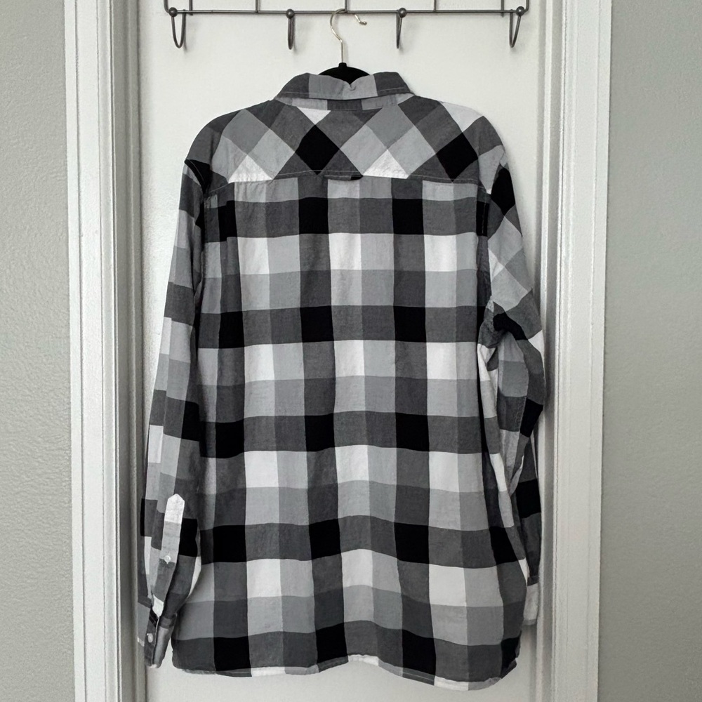 Sun + Stone • Men's Burke Regular-Fit Plaid Button-Down Shirt - Size XXL - Picture 2 of 16